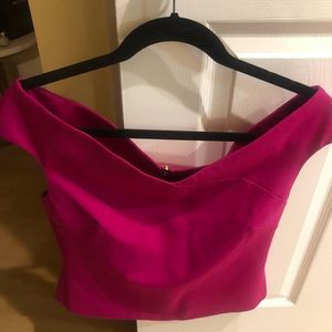 Ted Baker London Fuchsia Off-Shoulder Top